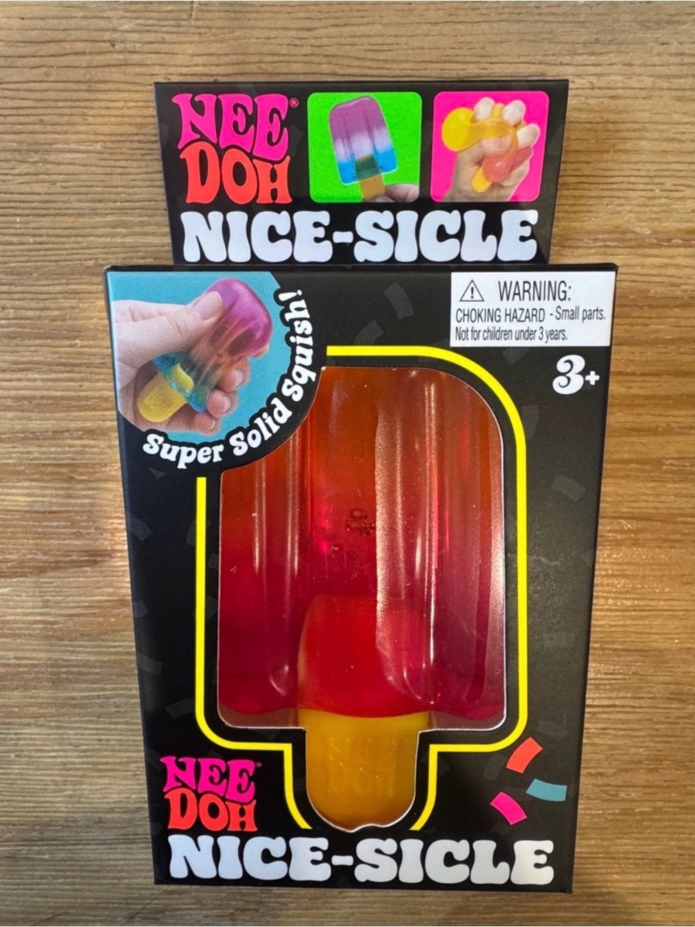 Schylling NeeDoh Nice-Sicle Popsicle Squishy Toy - Red & Yellow
